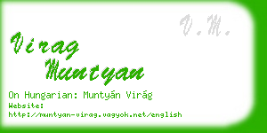 virag muntyan business card